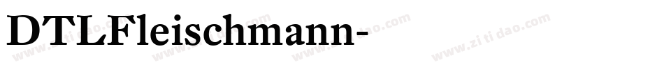 DTLFleischmann字体转换