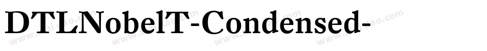 DTLNobelT-Condensed字体转换