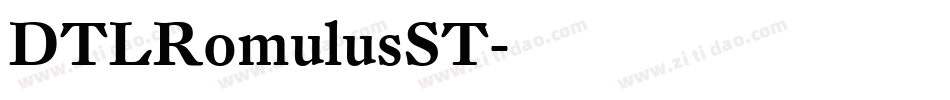 DTLRomulusST字体转换