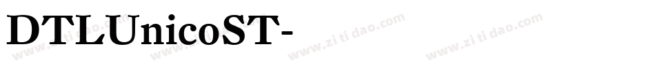 DTLUnicoST字体转换