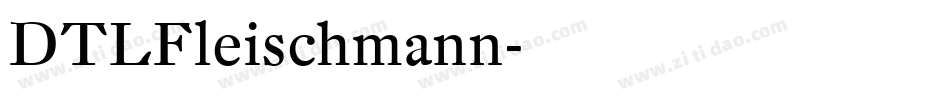 DTLFleischmann字体转换