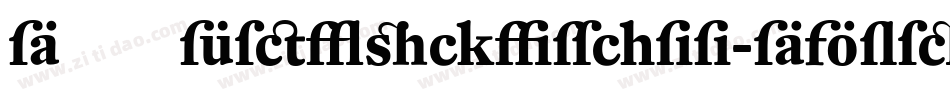 DTLFleischmann-DBoldIt字体转换