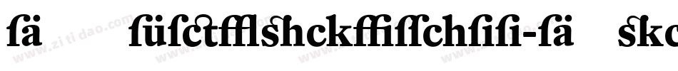 DTLFleischmann-DItalicAlt字体转换