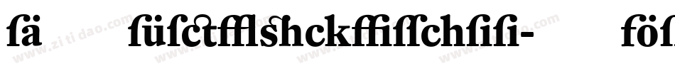 DTLFleischmann-STBold字体转换