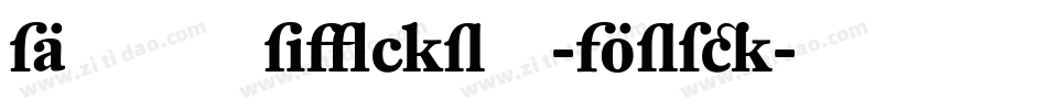 DTLUnicoT-Bold字体转换