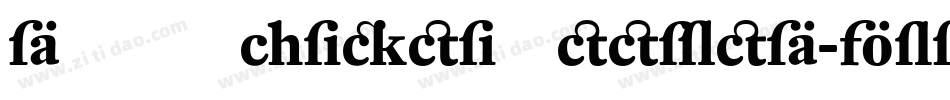 DTLVandenKeereD-Bold字体转换