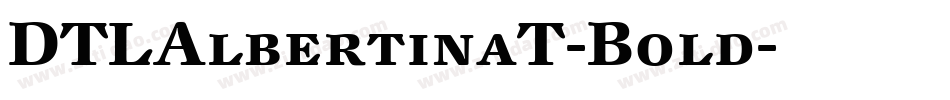 DTLAlbertinaT-Bold字体转换