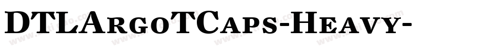 DTLArgoTCaps-Heavy字体转换