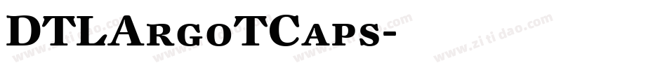 DTLArgoTCaps字体转换