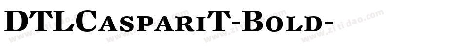 DTLCaspariT-Bold字体转换