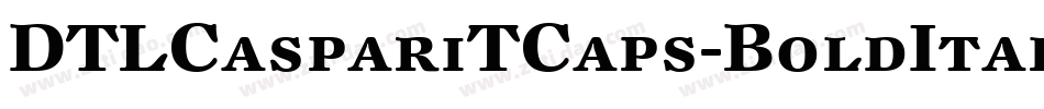 DTLCaspariTCaps-BoldItalic字体转换