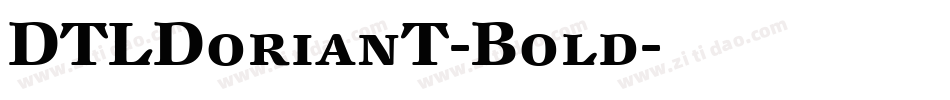 DTLDorianT-Bold字体转换