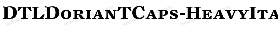 DTLDorianTCaps-HeavyItalic字体转换