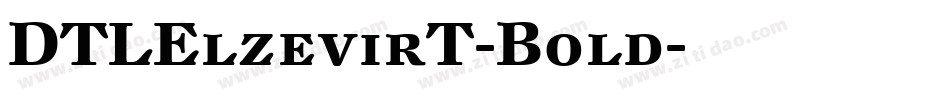 DTLElzevirT-Bold字体转换