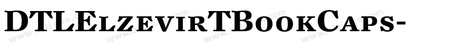 DTLElzevirTBookCaps字体转换