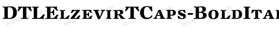 DTLElzevirTCaps-BoldItalic字体转换
