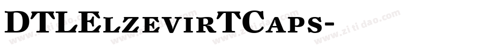 DTLElzevirTCaps字体转换