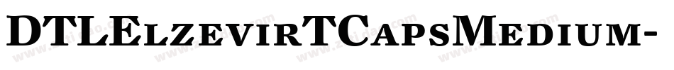 DTLElzevirTCapsMedium字体转换