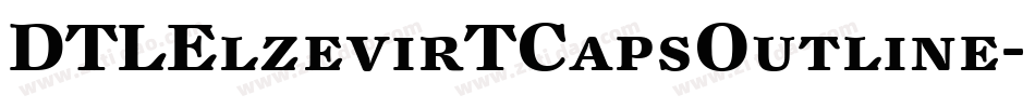 DTLElzevirTCapsOutline字体转换