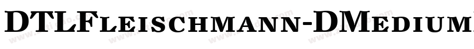 DTLFleischmann-DMediumItCaps字体转换