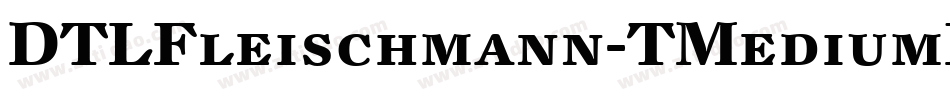 DTLFleischmann-TMediumItCaps字体转换