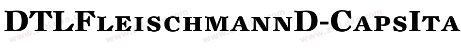 DTLFleischmannD-CapsItalic字体转换