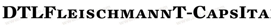 DTLFleischmannT-CapsItalic字体转换