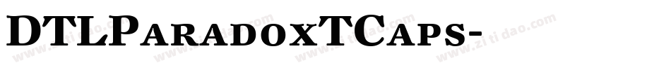 DTLParadoxTCaps字体转换