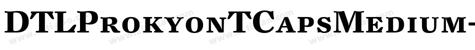 DTLProkyonTCapsMedium字体转换