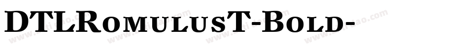 DTLRomulusT-Bold字体转换