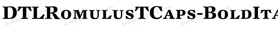DTLRomulusTCaps-BoldItalic字体转换