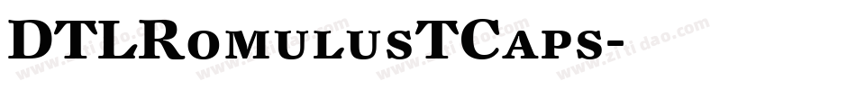DTLRomulusTCaps字体转换