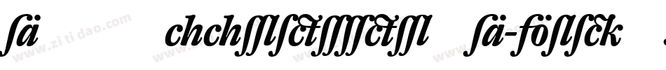 DTLHaarlemmerSD-BoldItalic字体转换