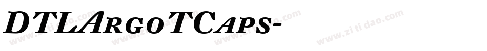 DTLArgoTCaps字体转换