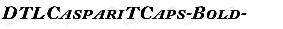 DTLCaspariTCaps-Bold字体转换