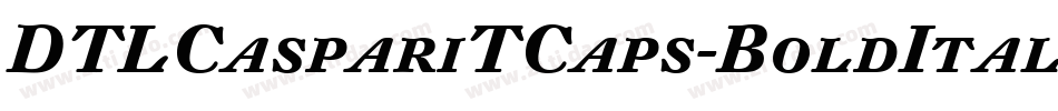 DTLCaspariTCaps-BoldItalic字体转换