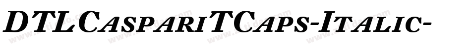 DTLCaspariTCaps-Italic字体转换