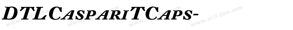 DTLCaspariTCaps字体转换