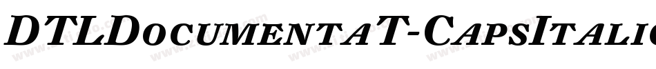 DTLDocumentaT-CapsItalic字体转换