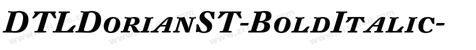 DTLDorianST-BoldItalic字体转换