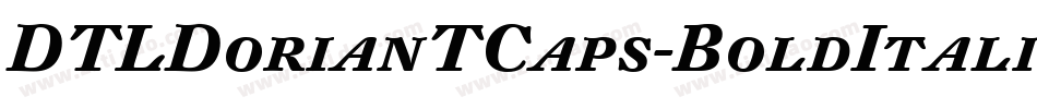 DTLDorianTCaps-BoldItalic字体转换