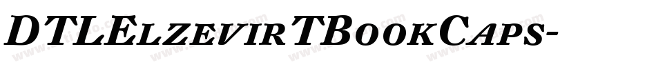 DTLElzevirTBookCaps字体转换