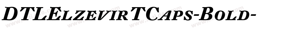 DTLElzevirTCaps-Bold字体转换