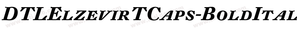 DTLElzevirTCaps-BoldItalic字体转换