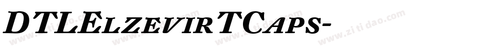 DTLElzevirTCaps字体转换