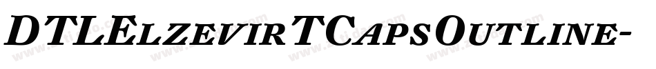 DTLElzevirTCapsOutline字体转换
