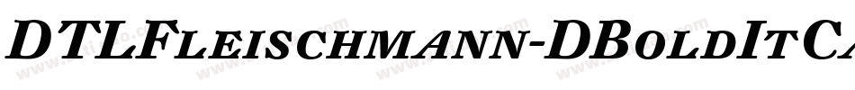 DTLFleischmann-DBoldItCaps字体转换