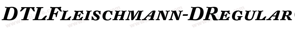 DTLFleischmann-DRegularCaps字体转换