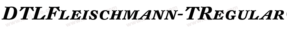 DTLFleischmann-TRegularCaps字体转换