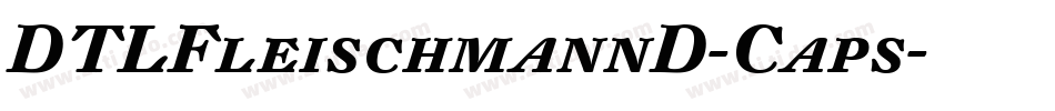 DTLFleischmannD-Caps字体转换